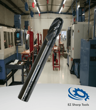 Load image into Gallery viewer, ezsharptools.com Ball Nosed End Mills EZ Sharp Ball Nose End Mill, DIA 1/2" LOC 1", OAL 6", 3 Flute - 506BA