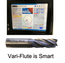 Load image into Gallery viewer, ezsharptools.com Ball Nosed End Mills EZ Sharp Vari-Flute End Mill, DIA 1/4" LOC 1/2", OAL 3", 4 Flute -13004