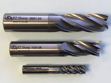 Load image into Gallery viewer, ezsharptools.com Ball Nosed End Mills EZ Sharp Vari-Flute End Mill, DIA 3/8" LOC 1", OAL 3", 4 Flute -13058