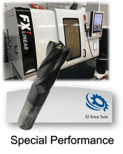 Load image into Gallery viewer, ezsharptools.com Special End Mills EZ Sharp Special Square End Mill, DIA 3/8" LOC 2", OAL 4", 4 Flute - 13042-S